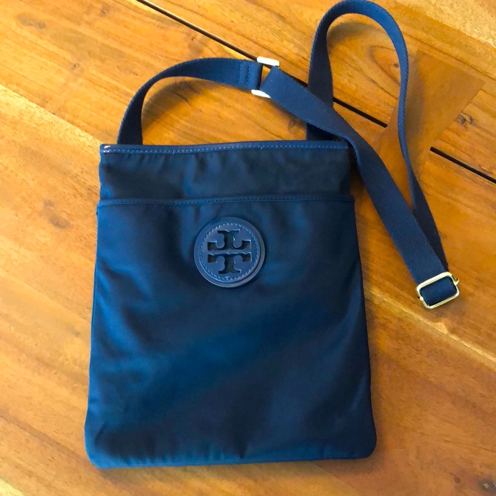 Tory Burch Navy Blue Nylon Crossbody